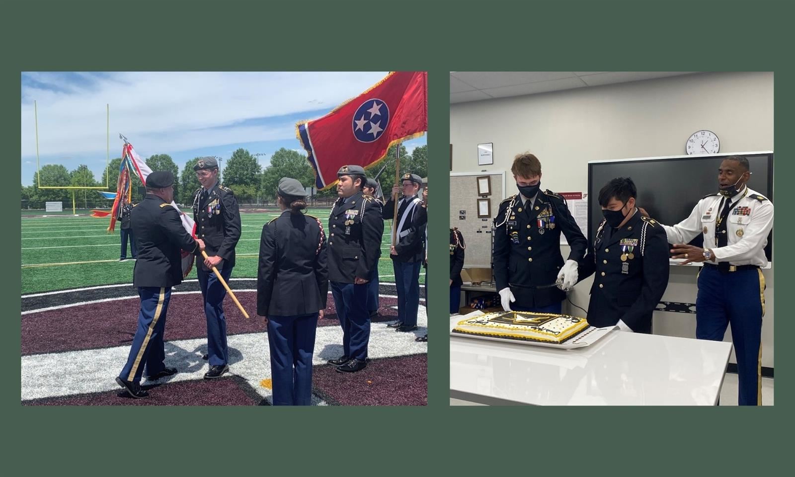 Franklin High JROTC conducts change of command ceremony